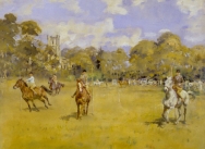 A Pony Club Bending Race